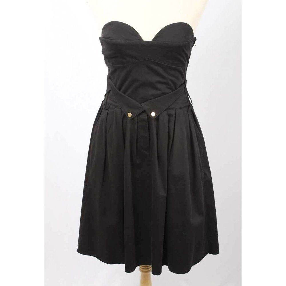 Nanushka Black Strapless Fit & Flare Dress NWT